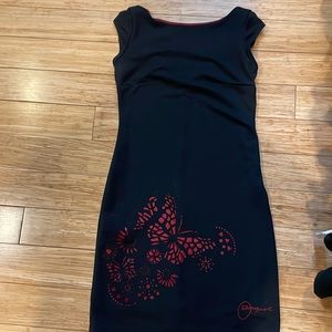 Desigual side zipper butterfly dress